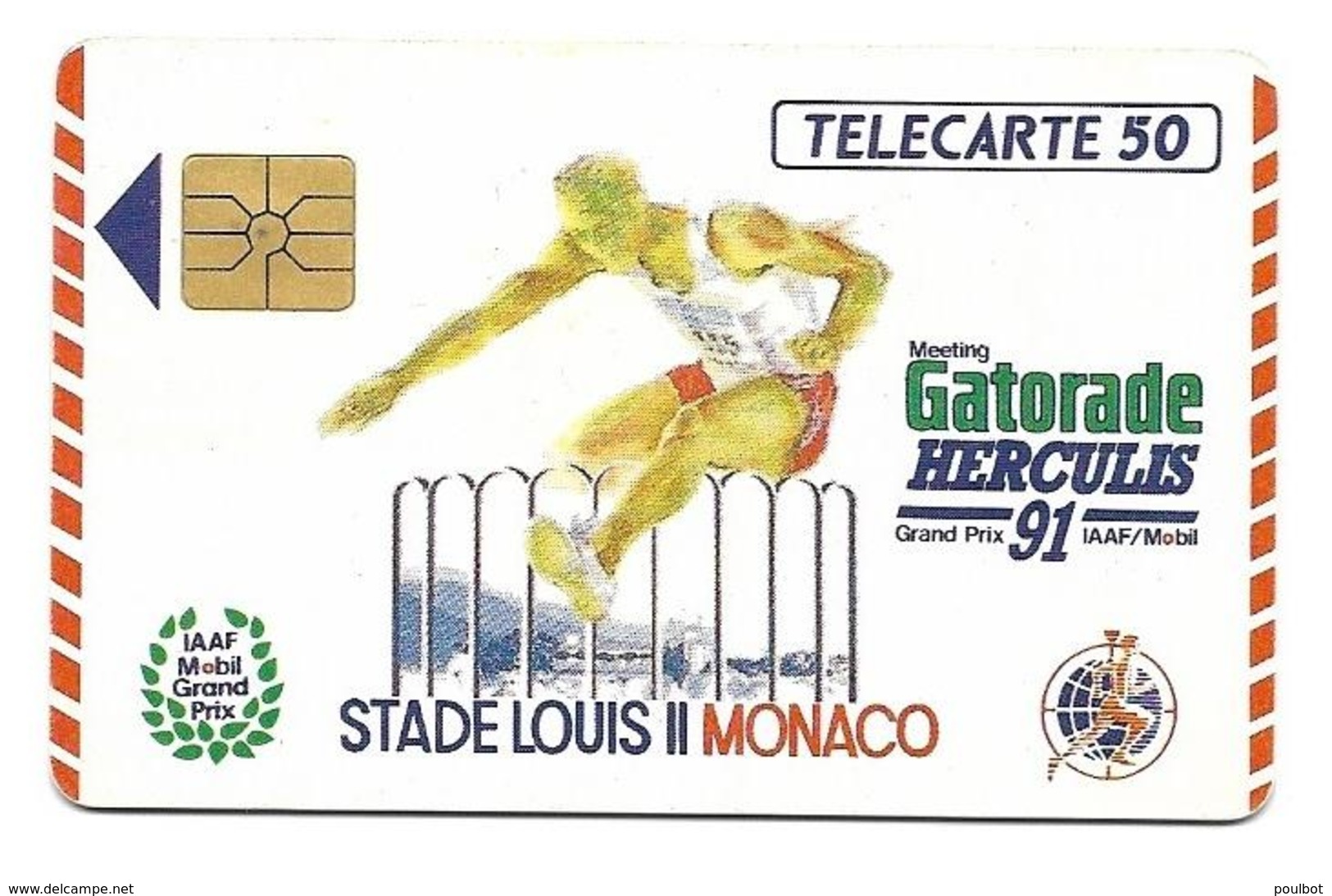 Télécarte Monaco MF15 Gatorade Herculis 91 - Monace