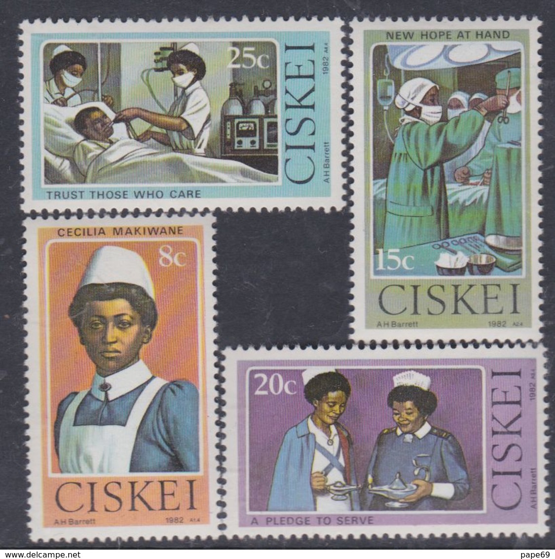 Ciskei N° 22 / 25 XX  Hommage à Cécilia Makiwane, Première Infirmière De Race Noire à Exercer En Afique Sud, Ss Ch., TB - Ciskei