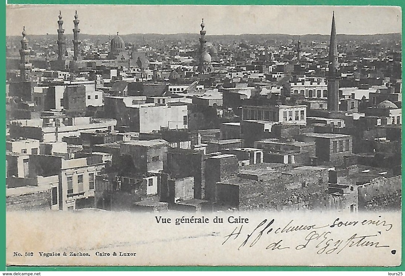 ! - Egypte - Le Caire - Vue Générale - Envoi Vers Paris - Timbre Et Cachet Alexandrie Du ..-..-1905 - Le Caire