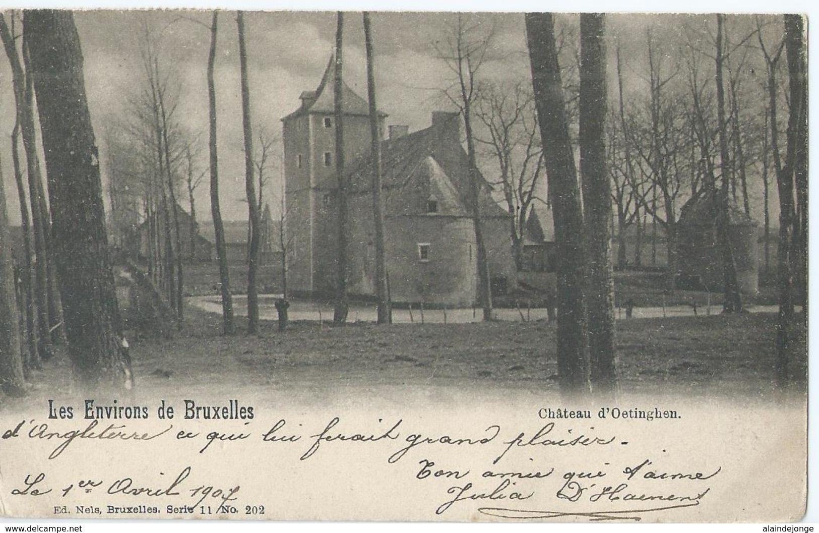 Gooik - Les Environs De Bruxelles - Château D'Oetinghem - Ed. Nels Série 11 No 202 - 1907 - Gooik