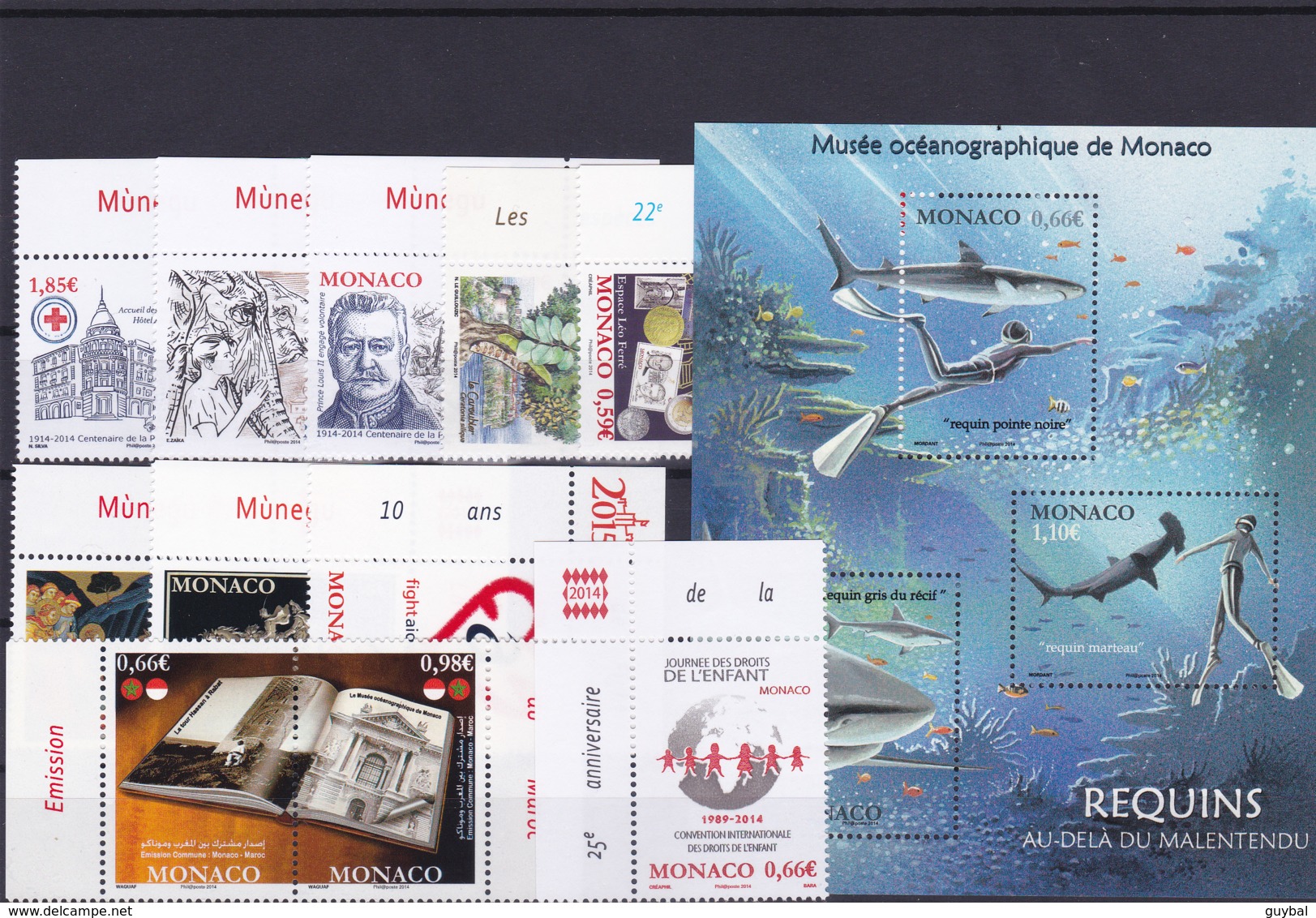 Monaco - Année Complète 2013 - N° 2858 à 2906 Tous **  - 49 Timbres - Nuovi