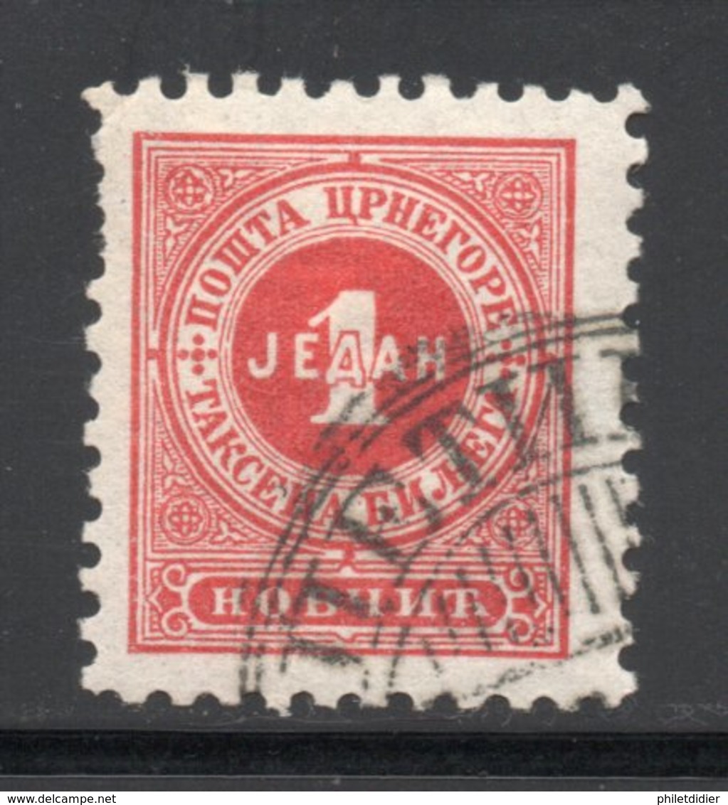 Royaume MONTENEGRO Timbres Taxes Oblitéré N° 1 - Montenegro