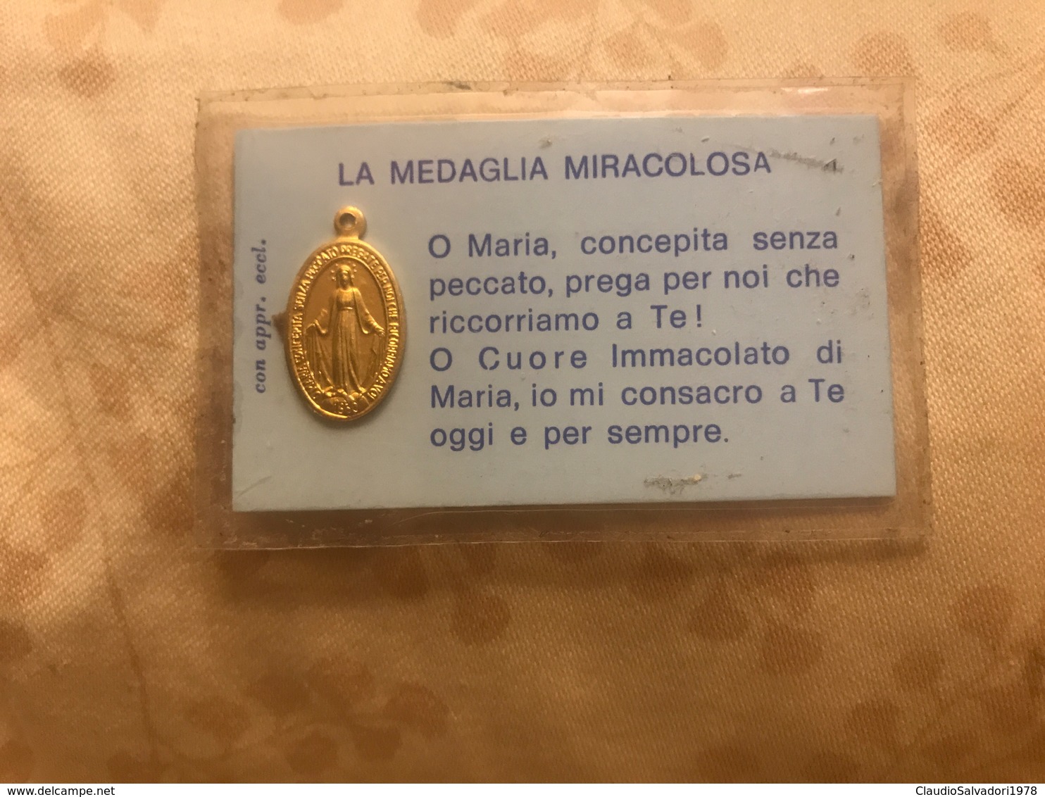 Medaglia Della Madonna Maria - Medaglia Miracolosa Plastificata - Religione & Esoterismo
