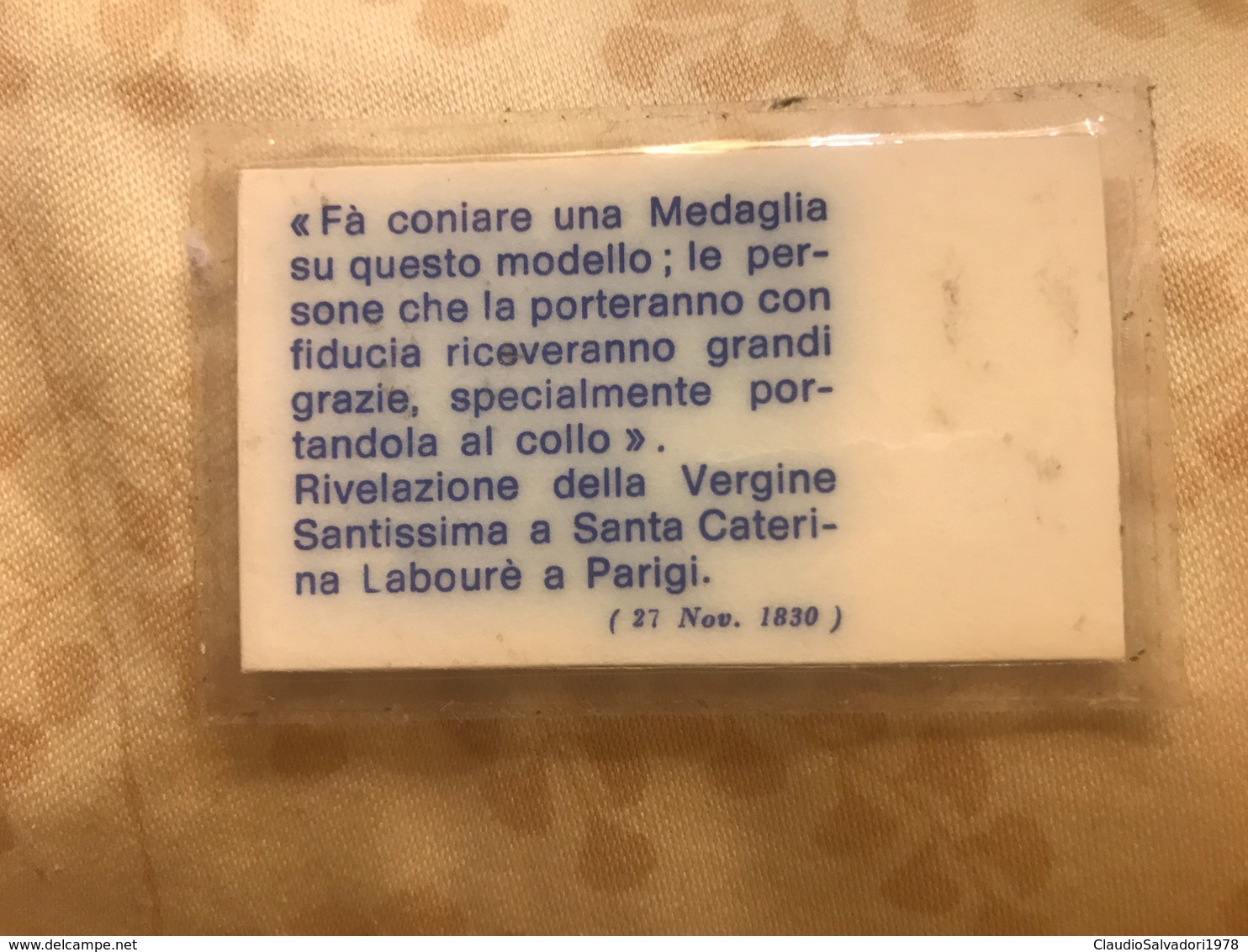 Medaglia Della Madonna Maria - Medaglia Miracolosa Plastificata - Religione & Esoterismo