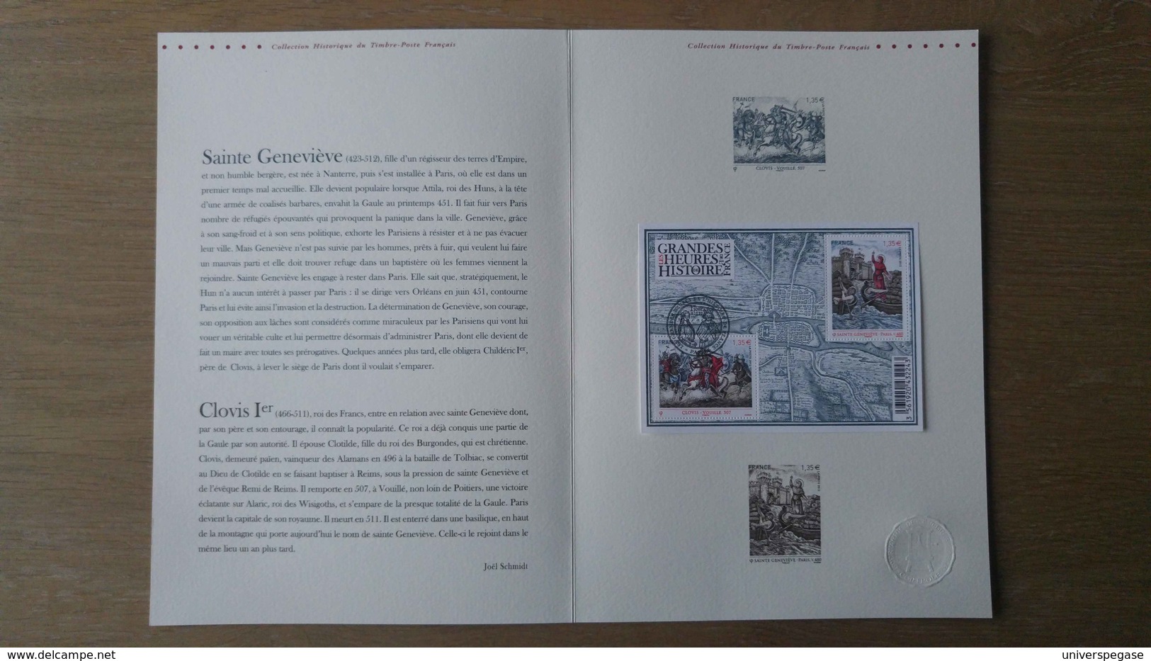 FDC - N°4704 à 4705 - Les Grandes Heures De L'Histoire De France Sainte Geneviève (Paris, V. 480) Et Clovis (Vouillé) - 2010-2019