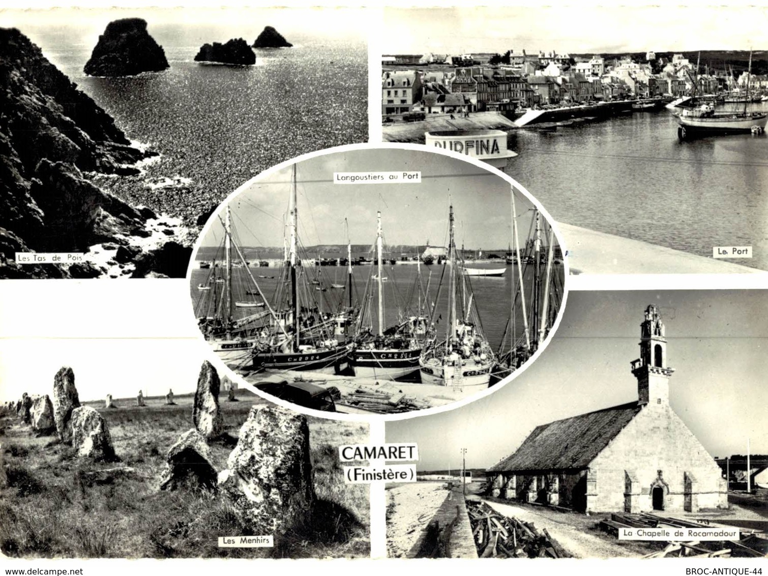 LOT N°1251 - LOT DE 60 CARTES DE CAMARET-SUR-MER  + CACHET RADE DE BREST POINTE DES ESPAGNOLS ROSCANVEL - Camaret-sur-Mer