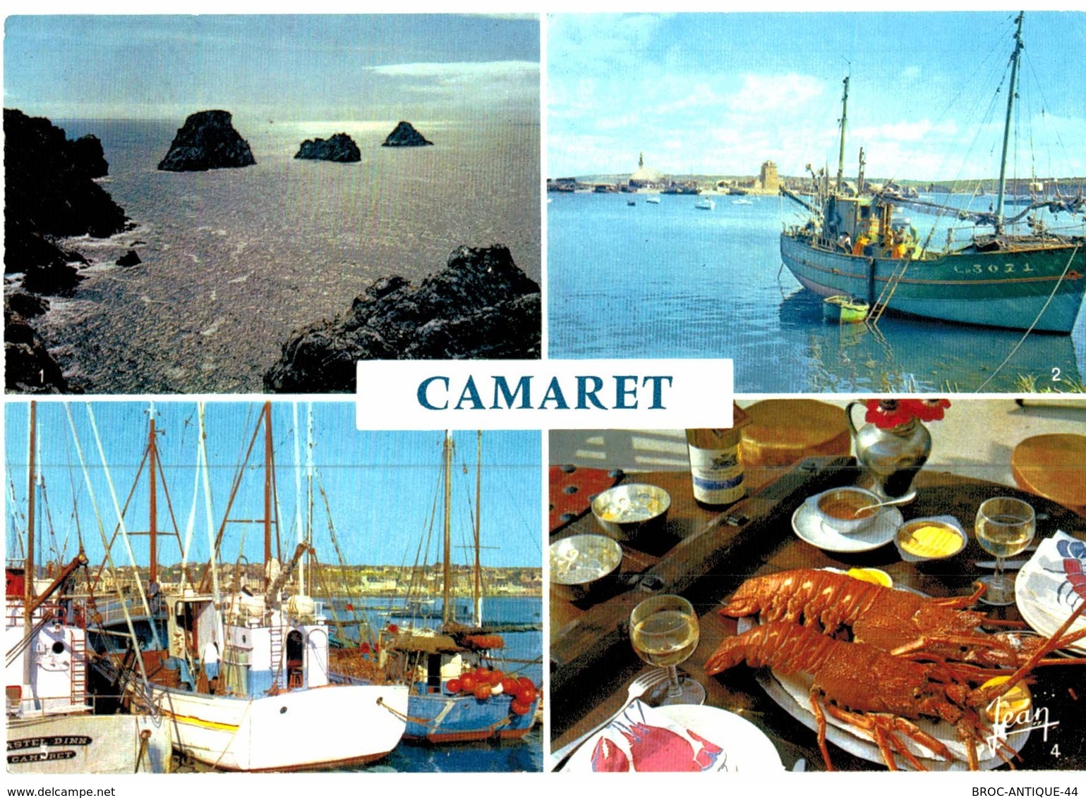 LOT N°1251 - LOT DE 60 CARTES DE CAMARET-SUR-MER  + CACHET RADE DE BREST POINTE DES ESPAGNOLS ROSCANVEL