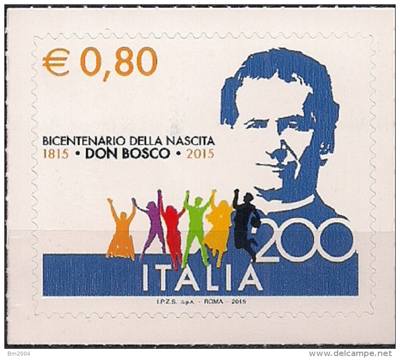 2015 Italien Mi. 3787 **MNH  200. Geburtstag Von Giovanni Bosco - 2011-20:  Nuevos