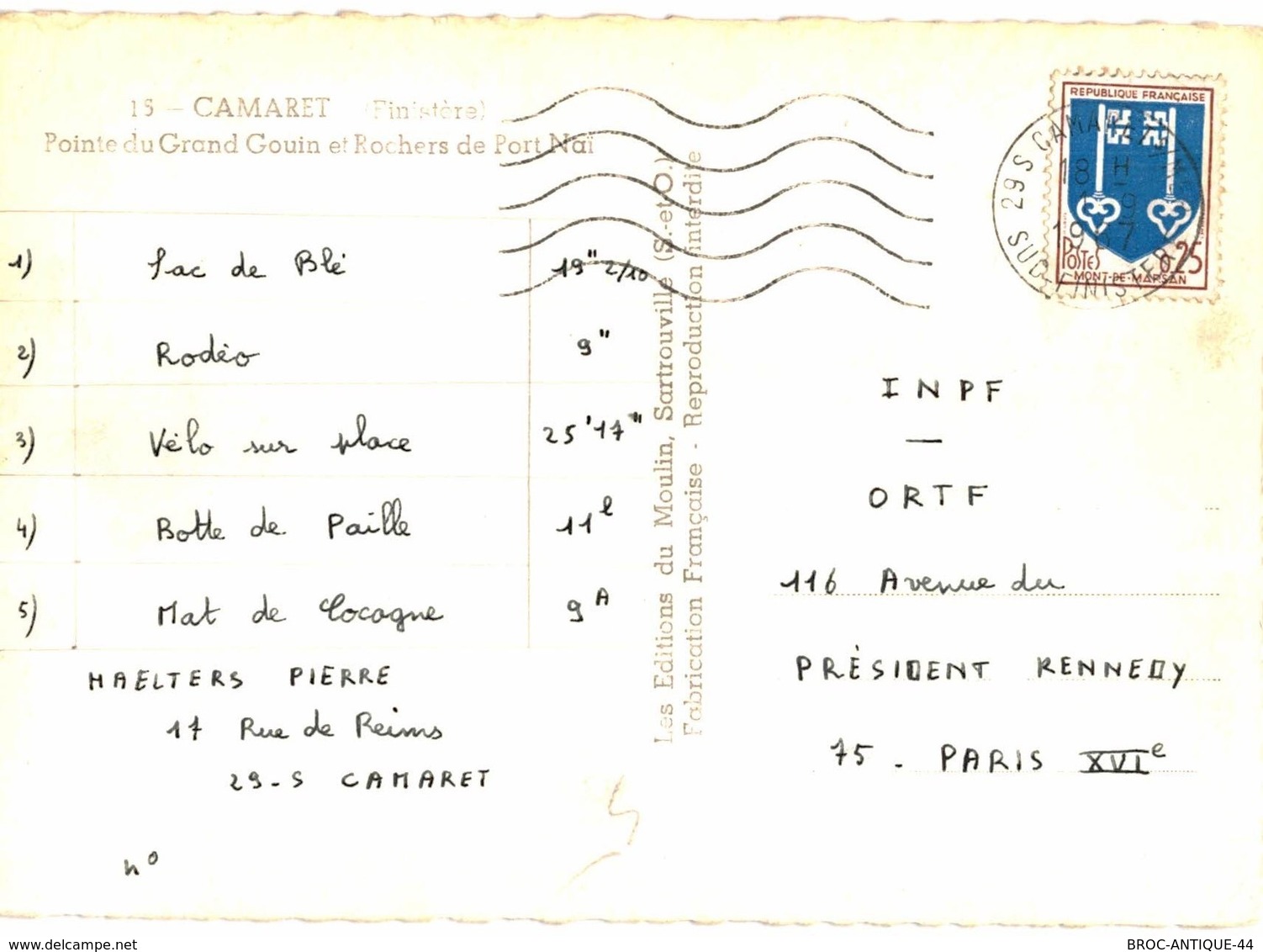 LOT N°1252 - LOT DE 18 CARTES DE CAMARET-SUR-MER