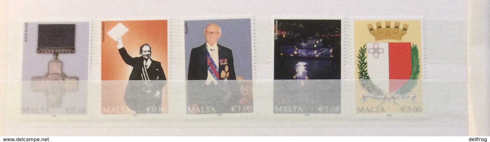 Malta 2009 Definitive Issue  Set Mnh 2 Scans - Malta