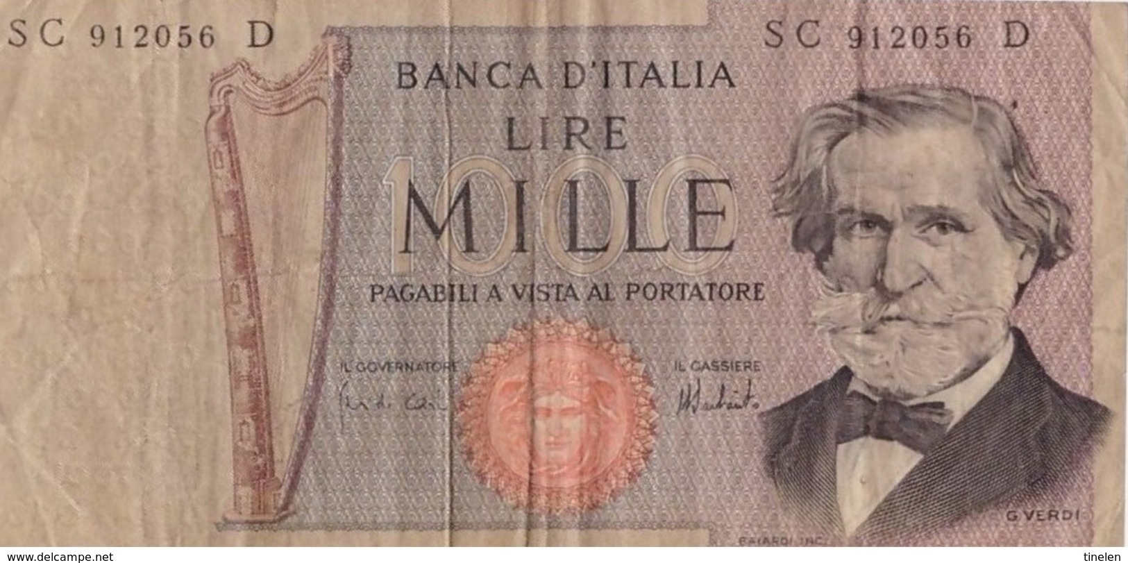 ITALIA - 1000 Lire Verdi DM 69 - 1000 Lire