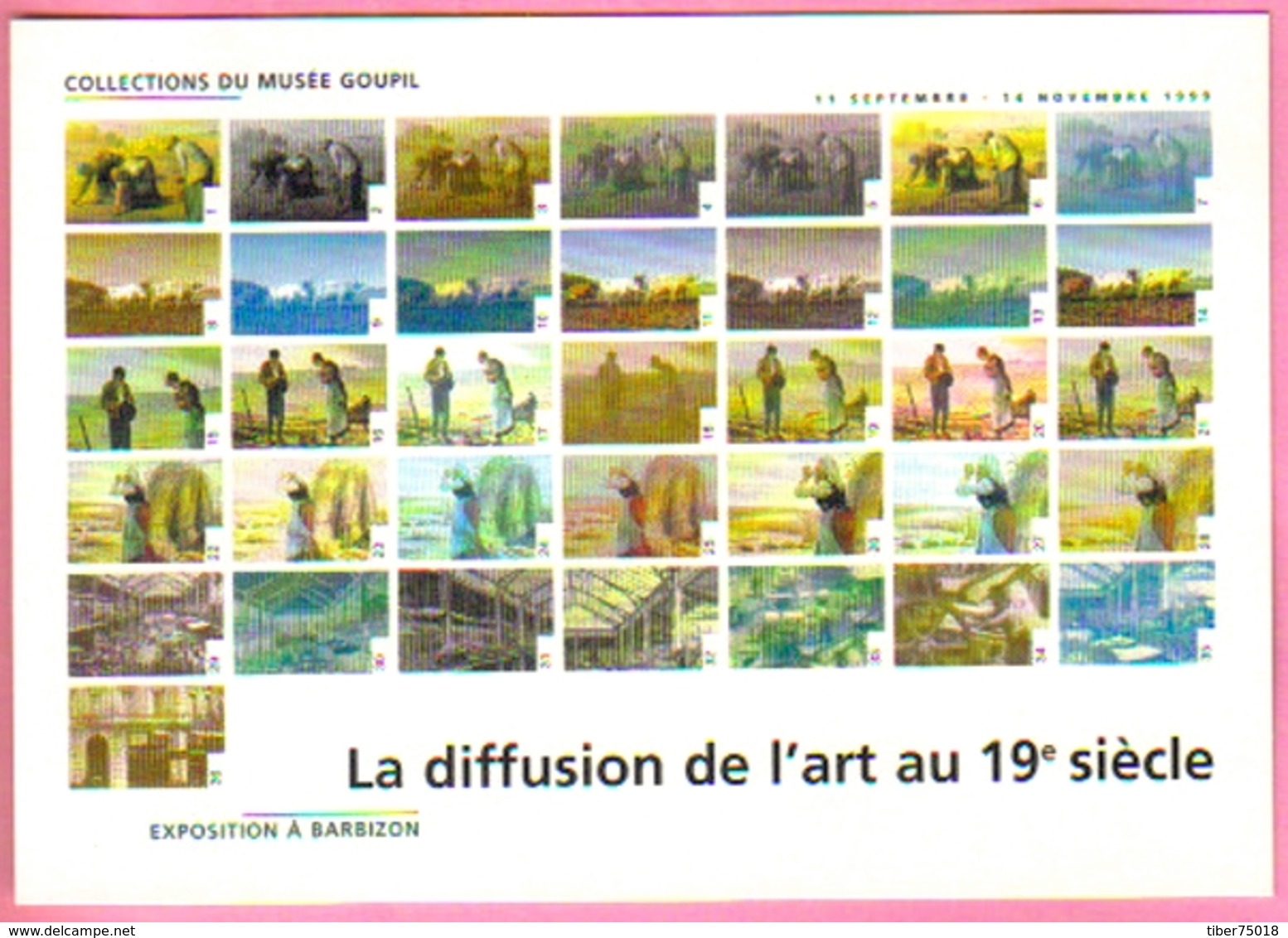 Carte Postale "Cart'Com" (1999) - Collections Du Musée Goupil - Exposition à Barbizon - Objets D'art