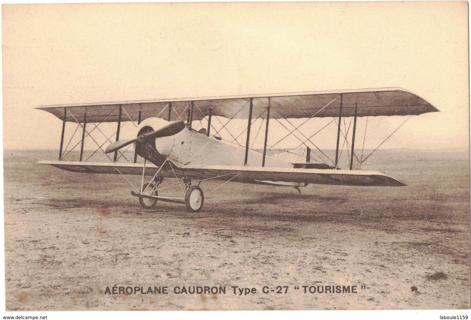 TRANSPORT AVIATION : AEROPLANE CAUDRON " TYPE C.27 " TOURISME - AVION - 1919-1938: Entre Guerres