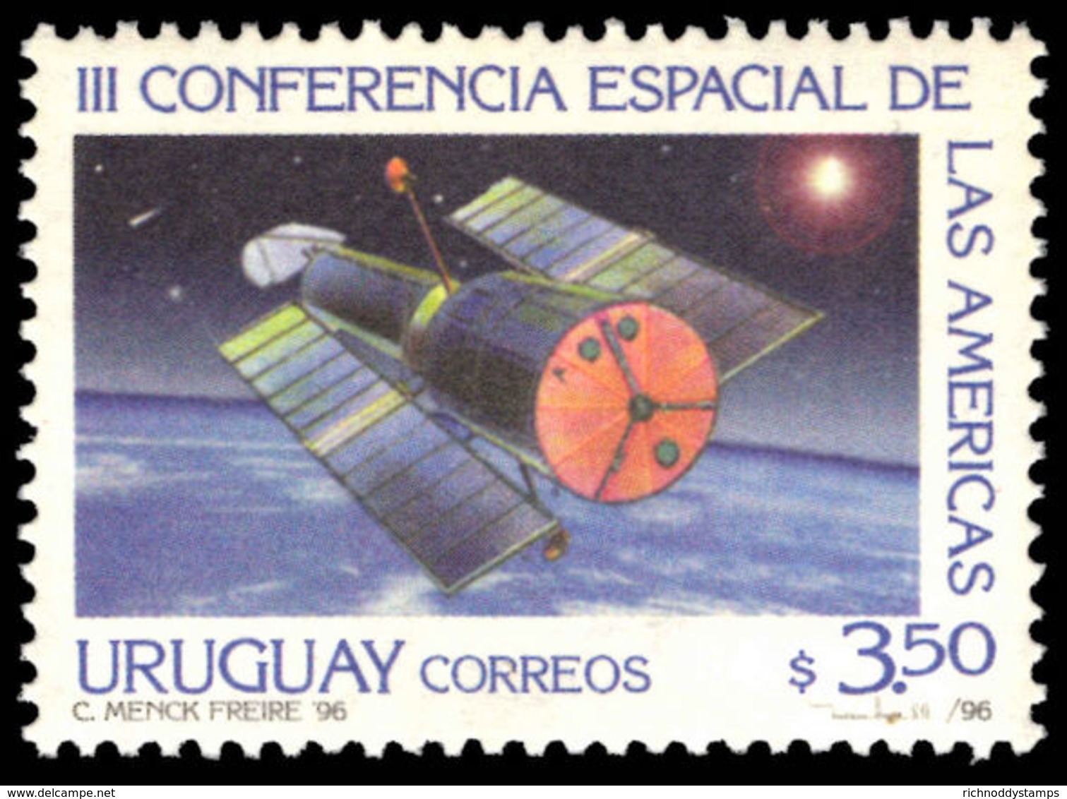 Uruguay 1996 Third Space Conference Unmounted Mint. - Uruguay