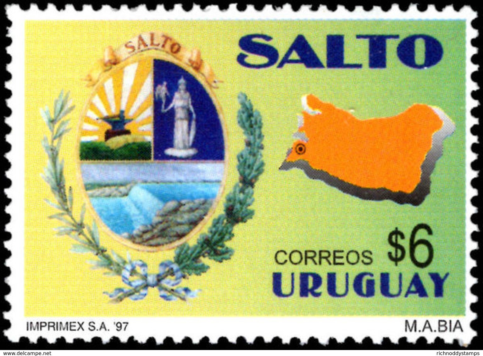 Uruguay 1997 Salto Unmounted Mint. - Uruguay