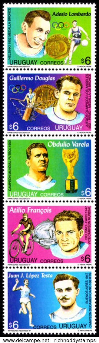 Uruguay 1997 Sportsmen Unmounted Mint. - Uruguay