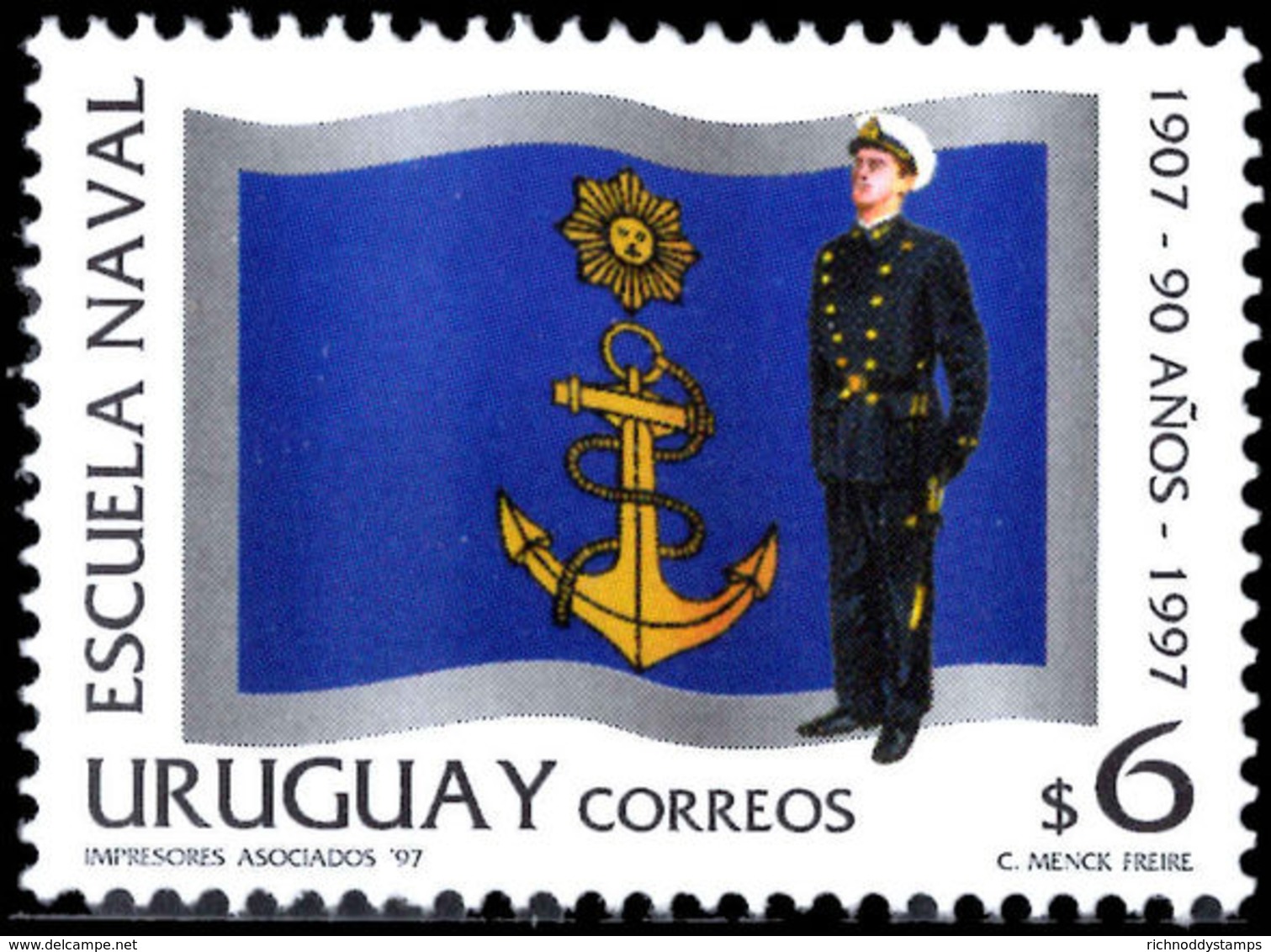 Uruguay 1997 Naval Academy Unmounted Mint. - Uruguay