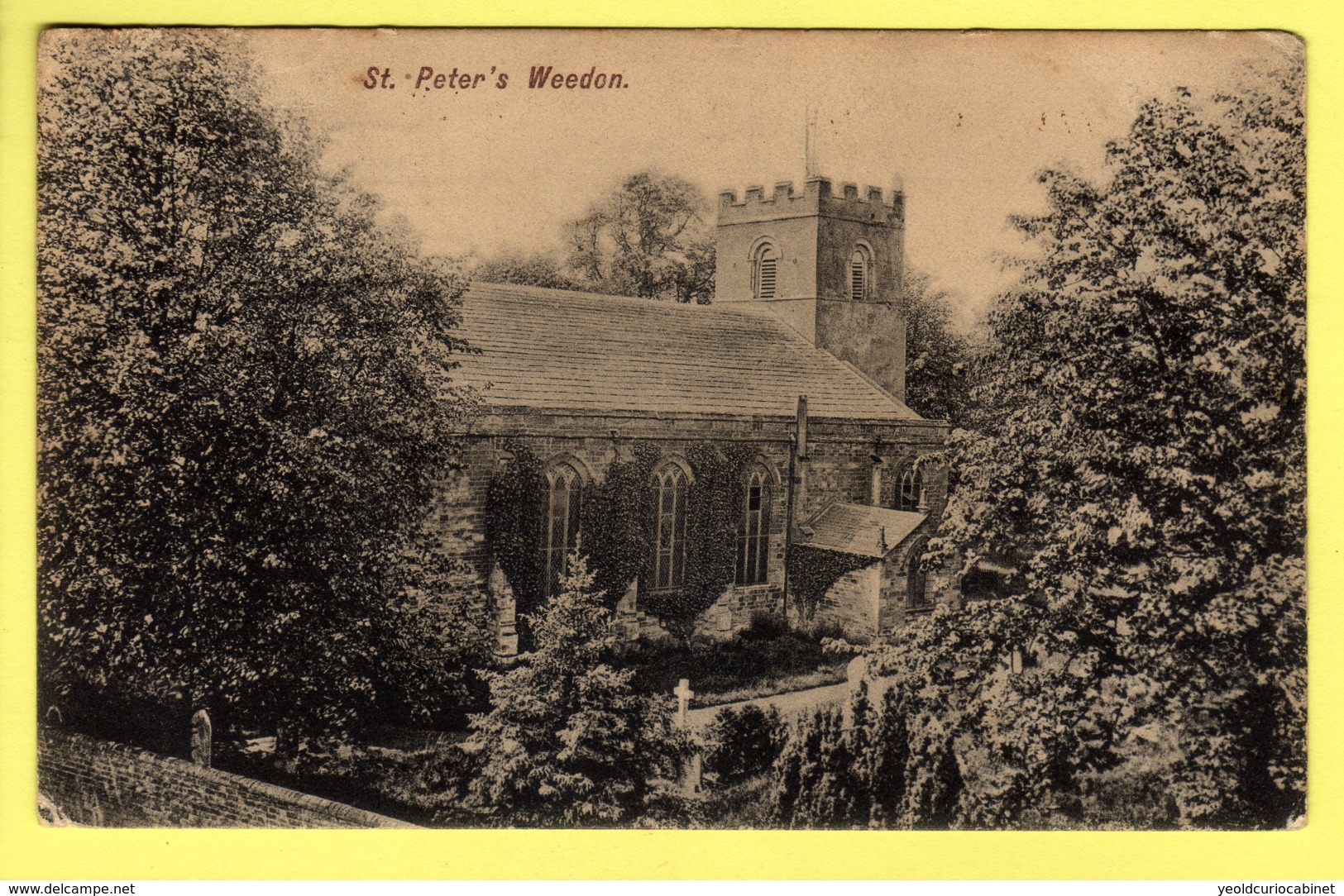 Northamptonshire - Weedon Bec, Church Of St Peter And St Paul  - Postcard - 1909 - Northamptonshire