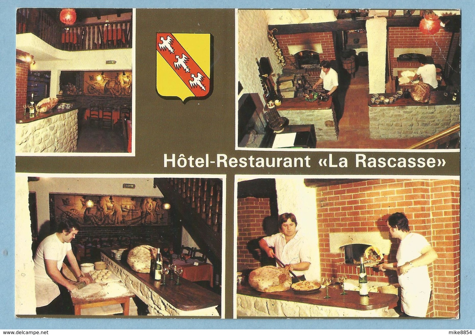 A040  CP  RECHICOURT-LE-CHATEAU  (Moselle)  Hôtel-Restaurant  "LA RASCASSE"  Prop. J.M.  GALLAIS  ++++ - Rechicourt Le Chateau