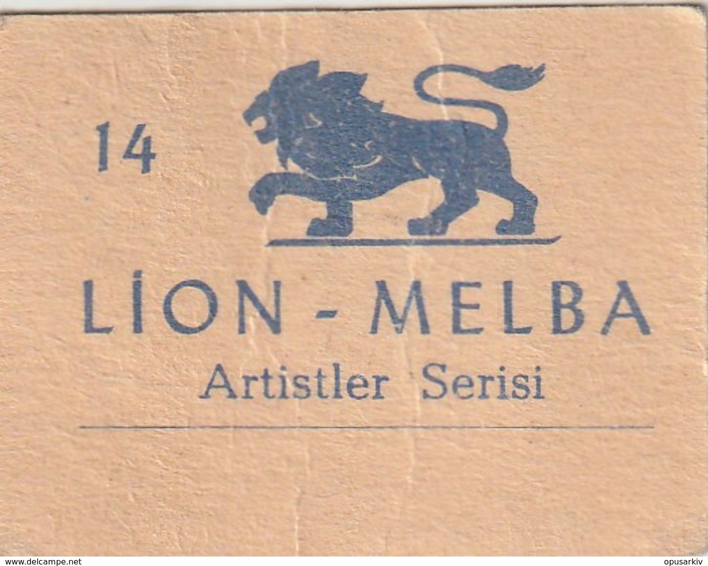 [Trademarks] - Mini Advertising Card - 1950/60: Lion-Melba Artist Card  No.14 - Françoise Deldick * - Publicités