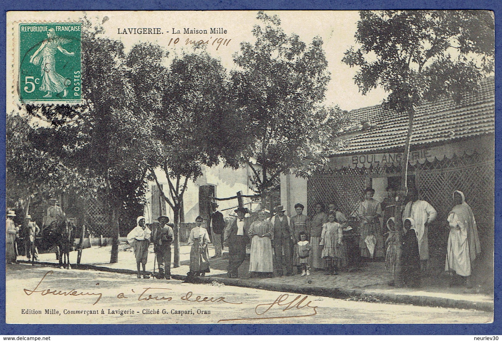 CPA ALGERIE - LAVIGERIE - LA MAISON MILLE - BOULANGERIE - Autres & Non Classés