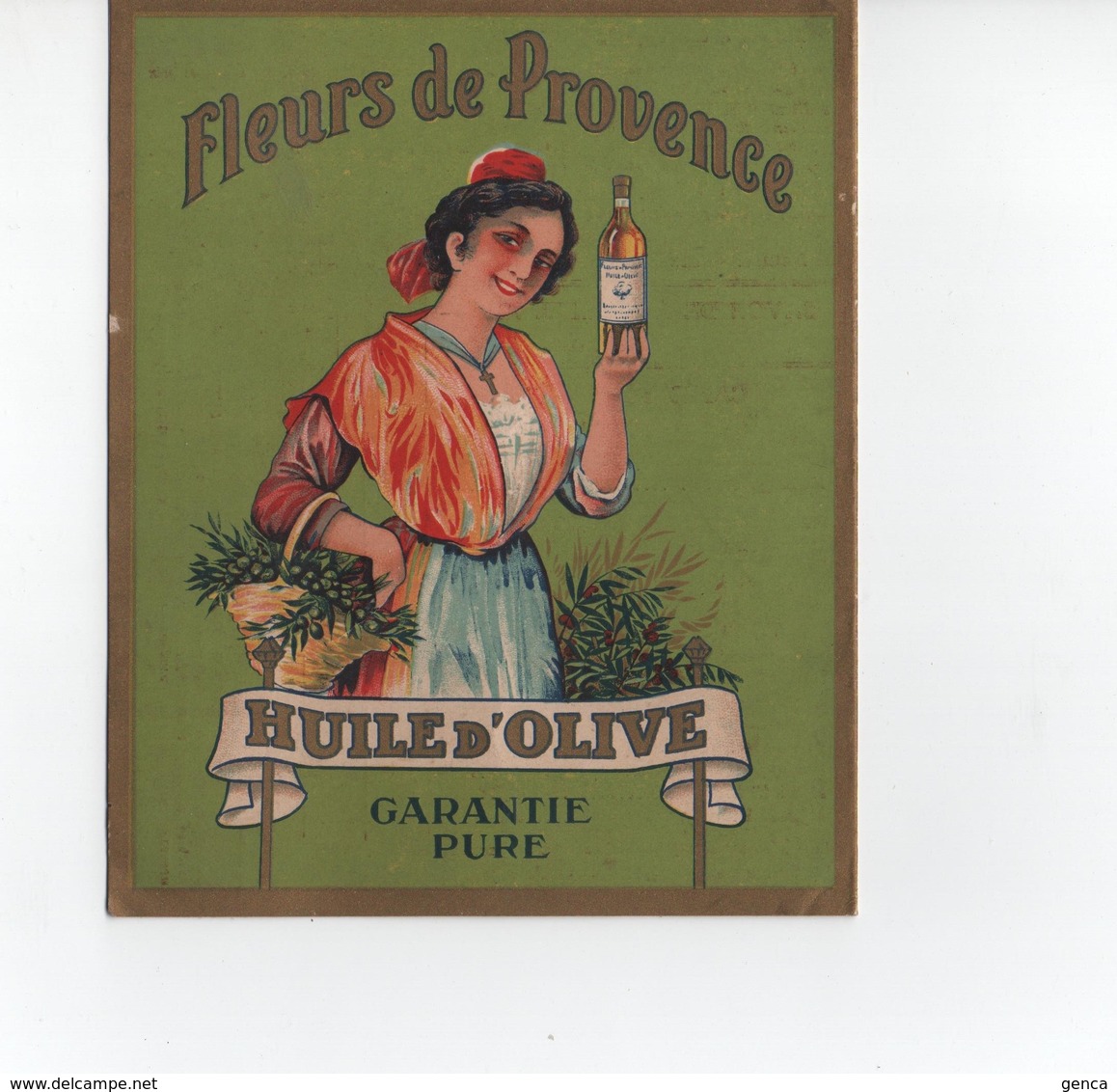 Dépliant Publicitaire à 2 Volets  , Fleurs De Provence , Huile D'Olive - Publicités