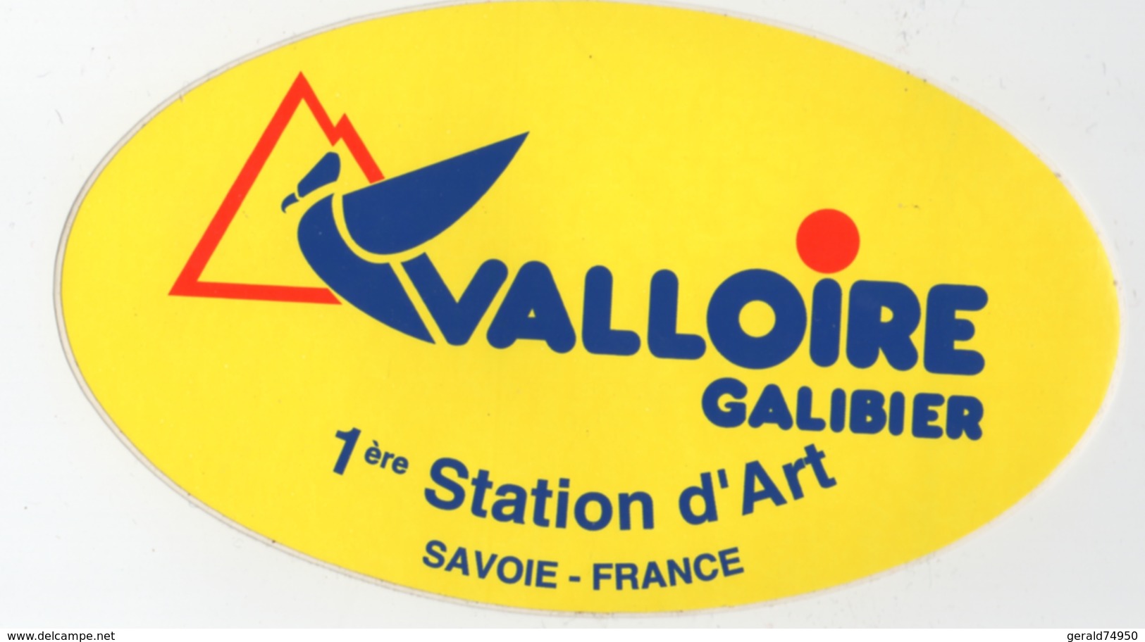 Autocollant Valloire Galibier (73) 1ère Station D'art - Savoie - Autocollants