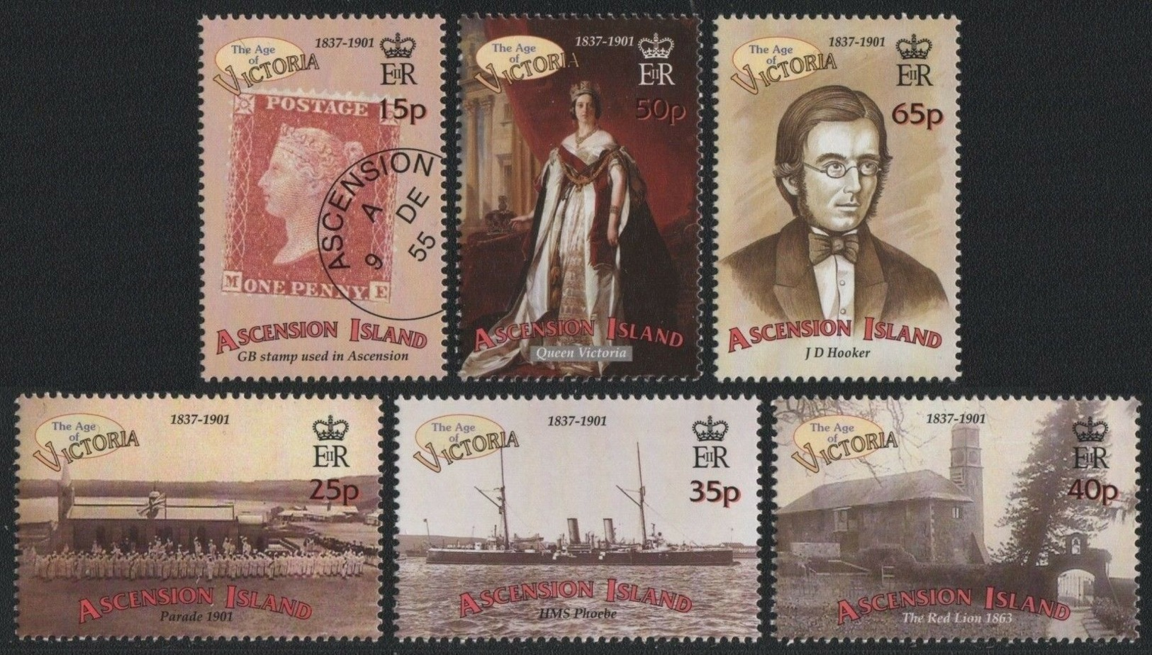 ASCENSION, 2001, The Age Of Victoria 6v  MNH - Ascension (Ile De L')