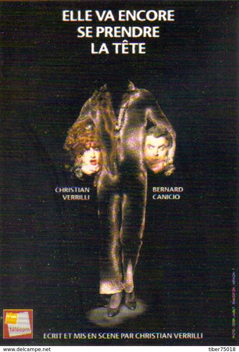 Carte Postale "Cart'Com" (1999) - Elle Va Encore Se Perdre La Tête (Christian Verrilli - Bernard Canicio) - Théâtre