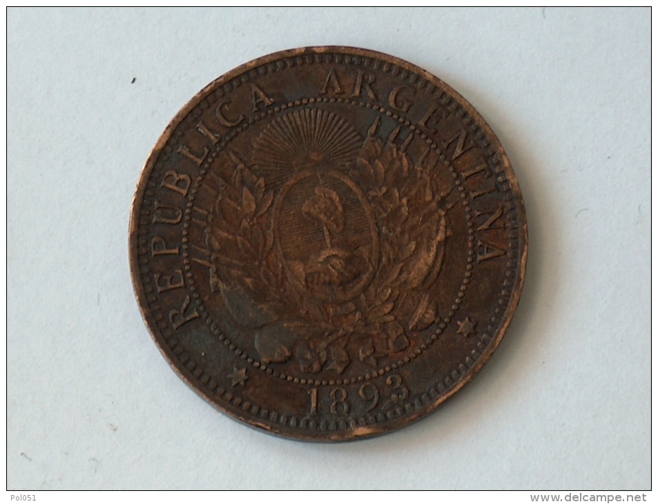 ARGENTINE DOS 2 CENTAVOS 1893 - Argentine