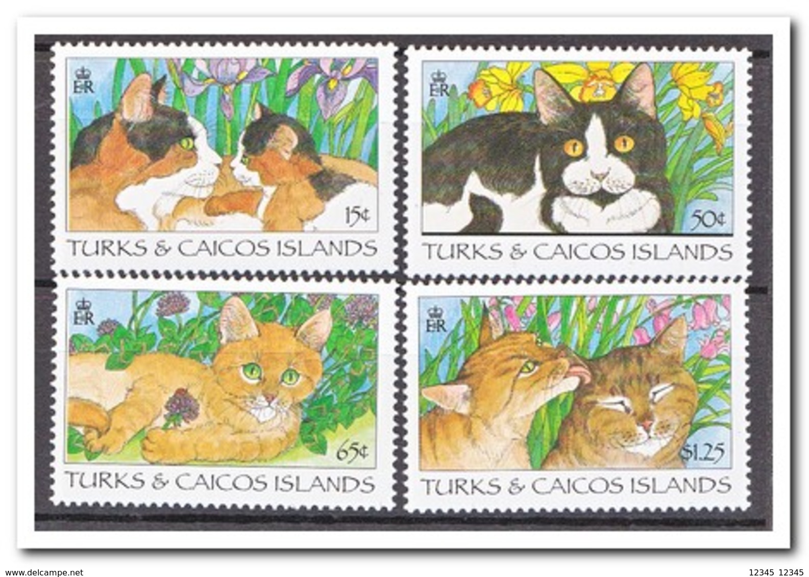 Turks & Caicos 1995, Postfris MNH, Cats - Turks- En Caicoseilanden