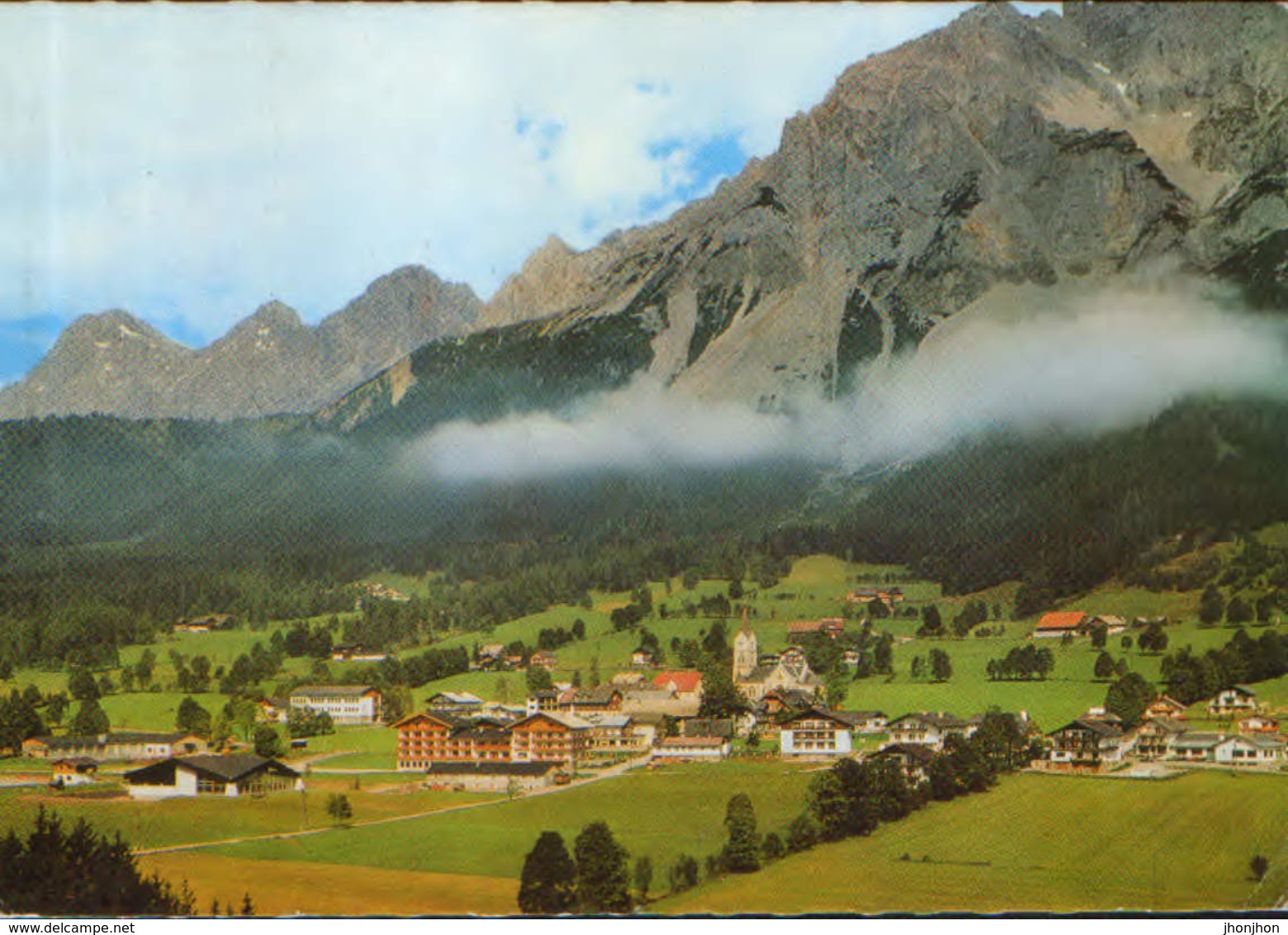 Osterreich - Postcard  Circulated In 1977 - Ramsau Am Dachstein - View - 2/scans - Ramsau Am Dachstein