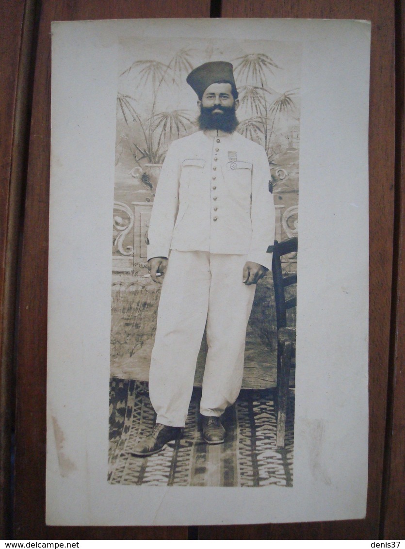 Photo Zouave, Médaille De Crimée. - Documents