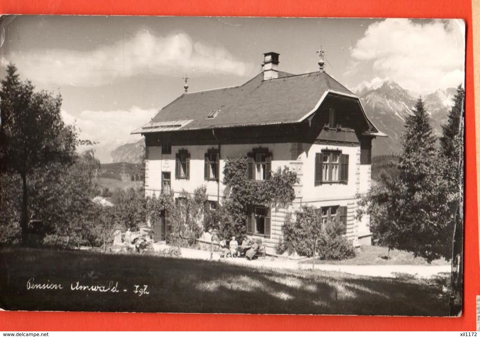 TRX-06  Pension Umwald  Gelaufen Nach Schweiz In 1962 - Igls