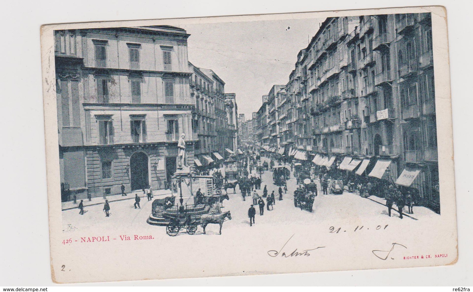 NAPOLI, 2 Cartoline, Ediz. RICHTER N°428 E 426  - F.p. - Fine '1800 - Napoli (Naples)