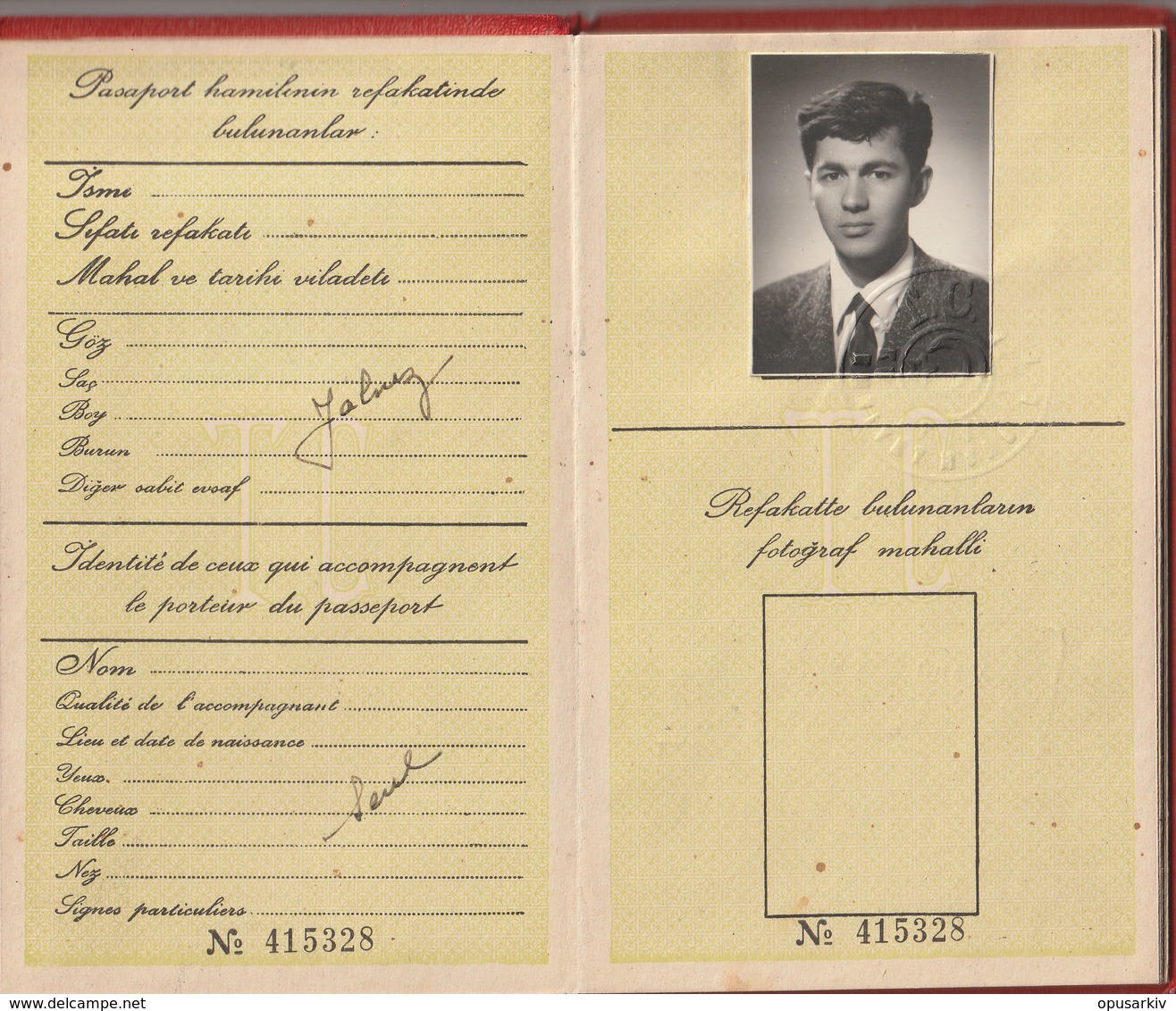 [Country/Documents] - Turkey - 1956 - Passport - Italy, USA - Used - Documenti Storici