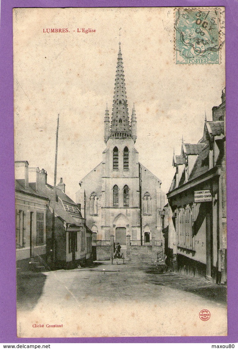 LUMBRES - L'Eglise  - 1906 - - Lumbres