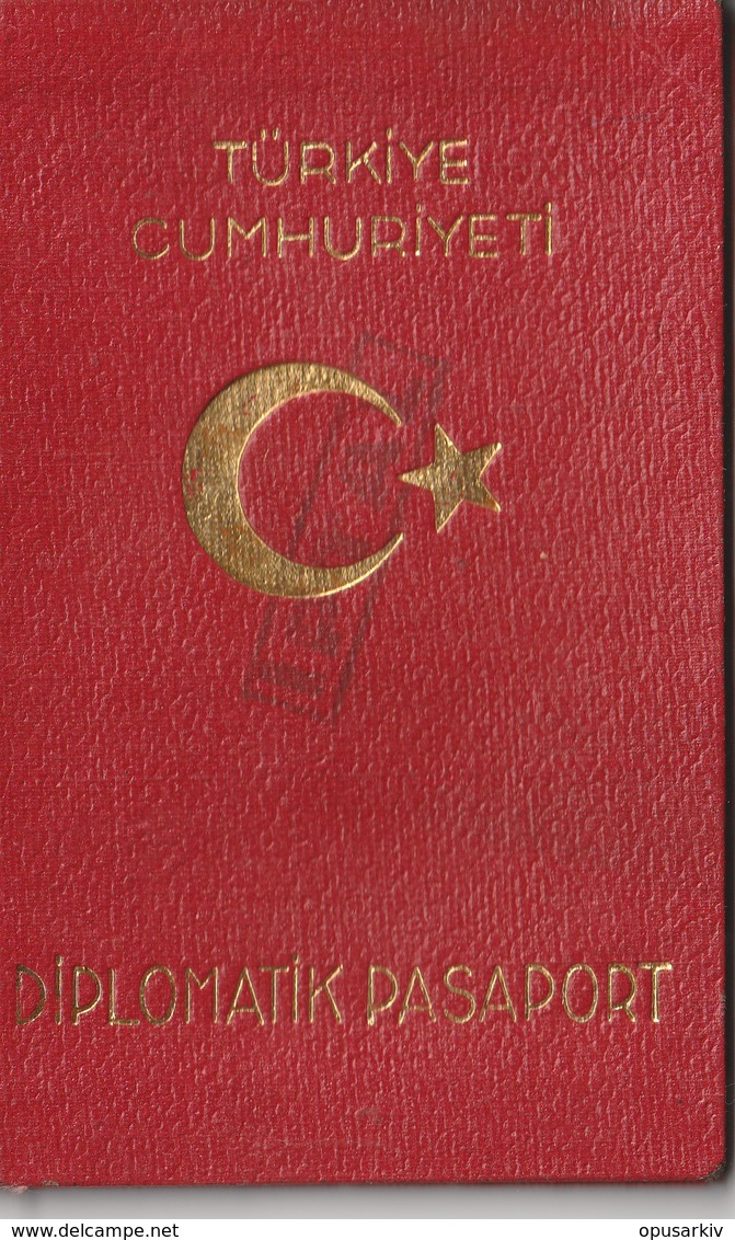 [Country/Documents] - Turkey - 1984 - Diplomatic Passport - Used - Documenti Storici