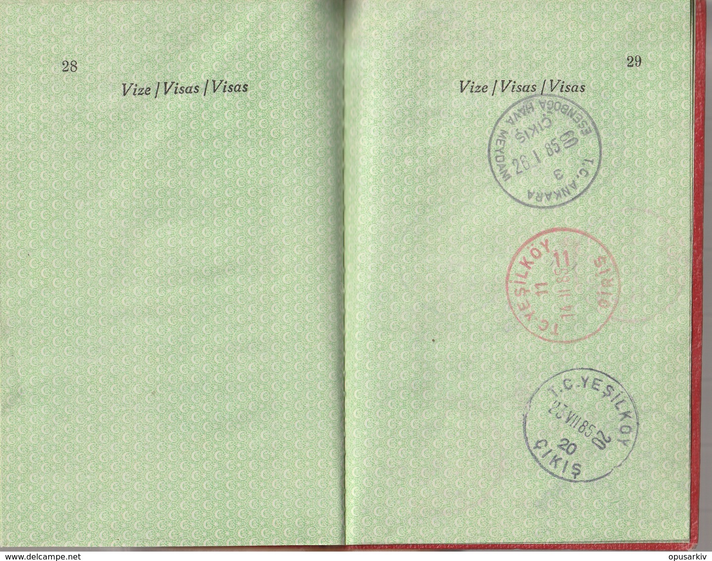 [Country/Documents] - Turkey - 1984 - Diplomatic Passport - Used