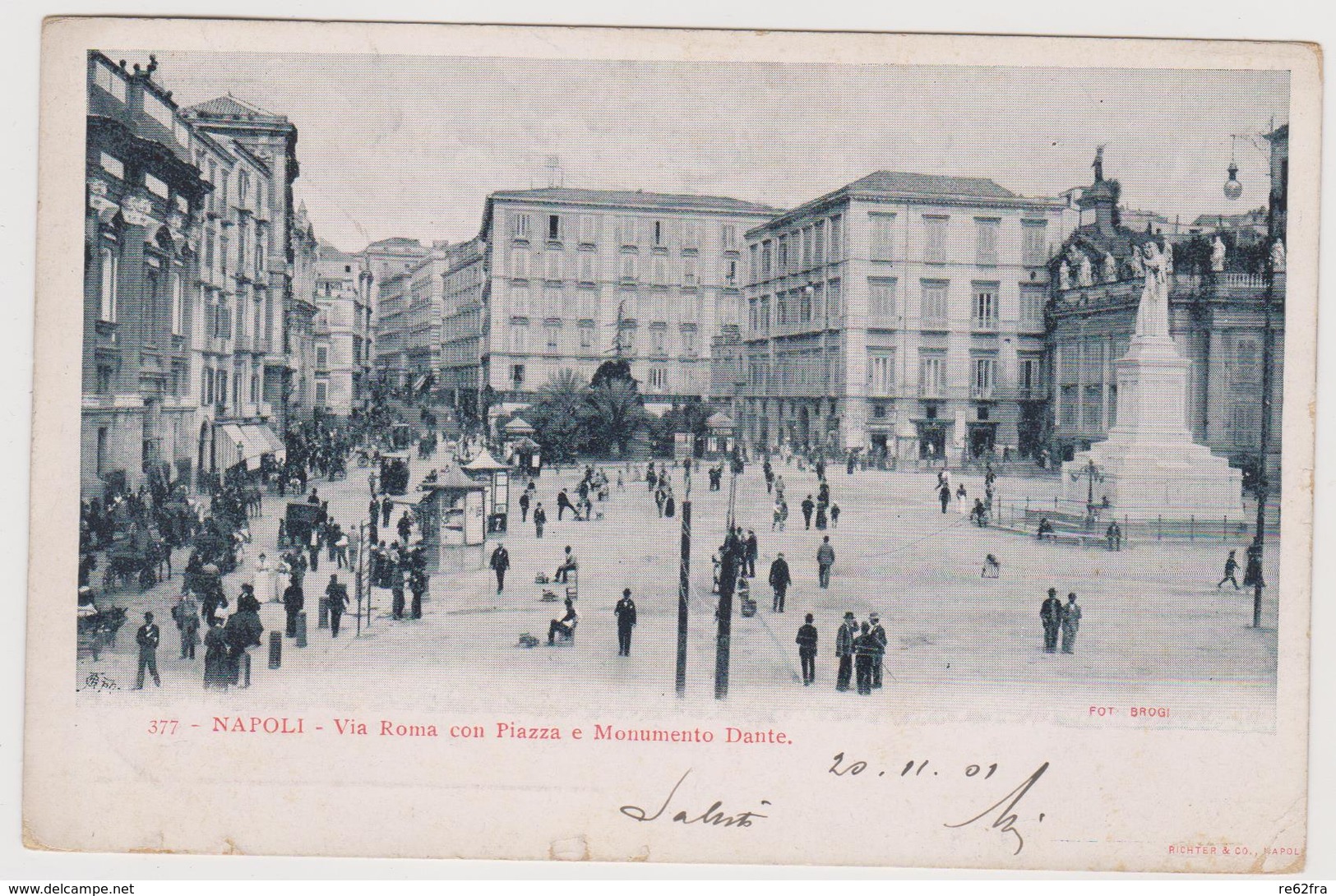 NAPOLI, 2 Cartoline, Ediz. RICHTER N°377 E 367  - F.p. - Fine '1800 - Napoli