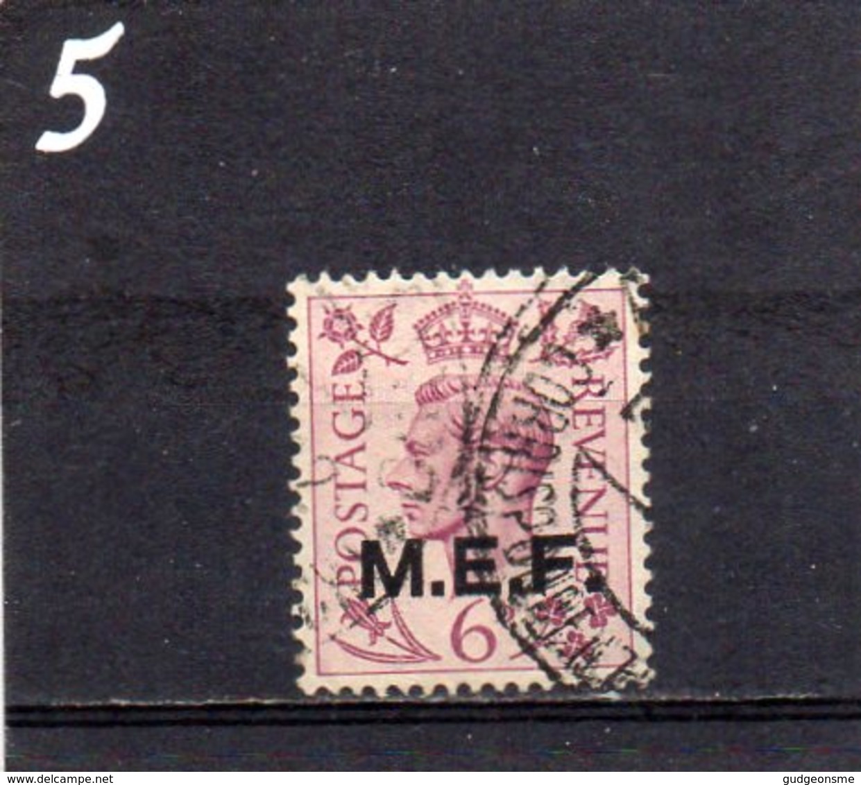 1942 Occupation Of Italian Colonies MEF Overprint 6d Used - Other & Unclassified