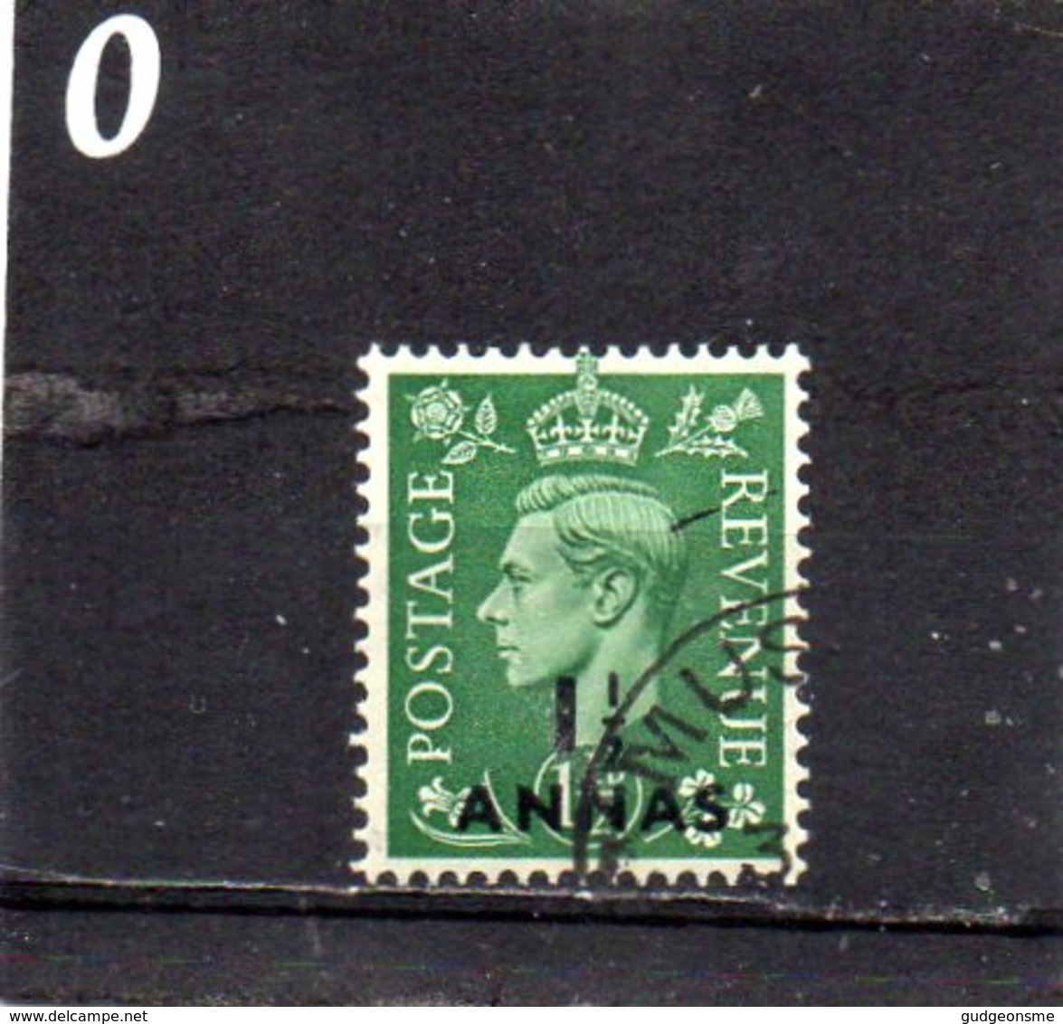 PO Eastern Arabia 1948 GV1 1 1/2 Anna On 1 1/2d Used - Other & Unclassified
