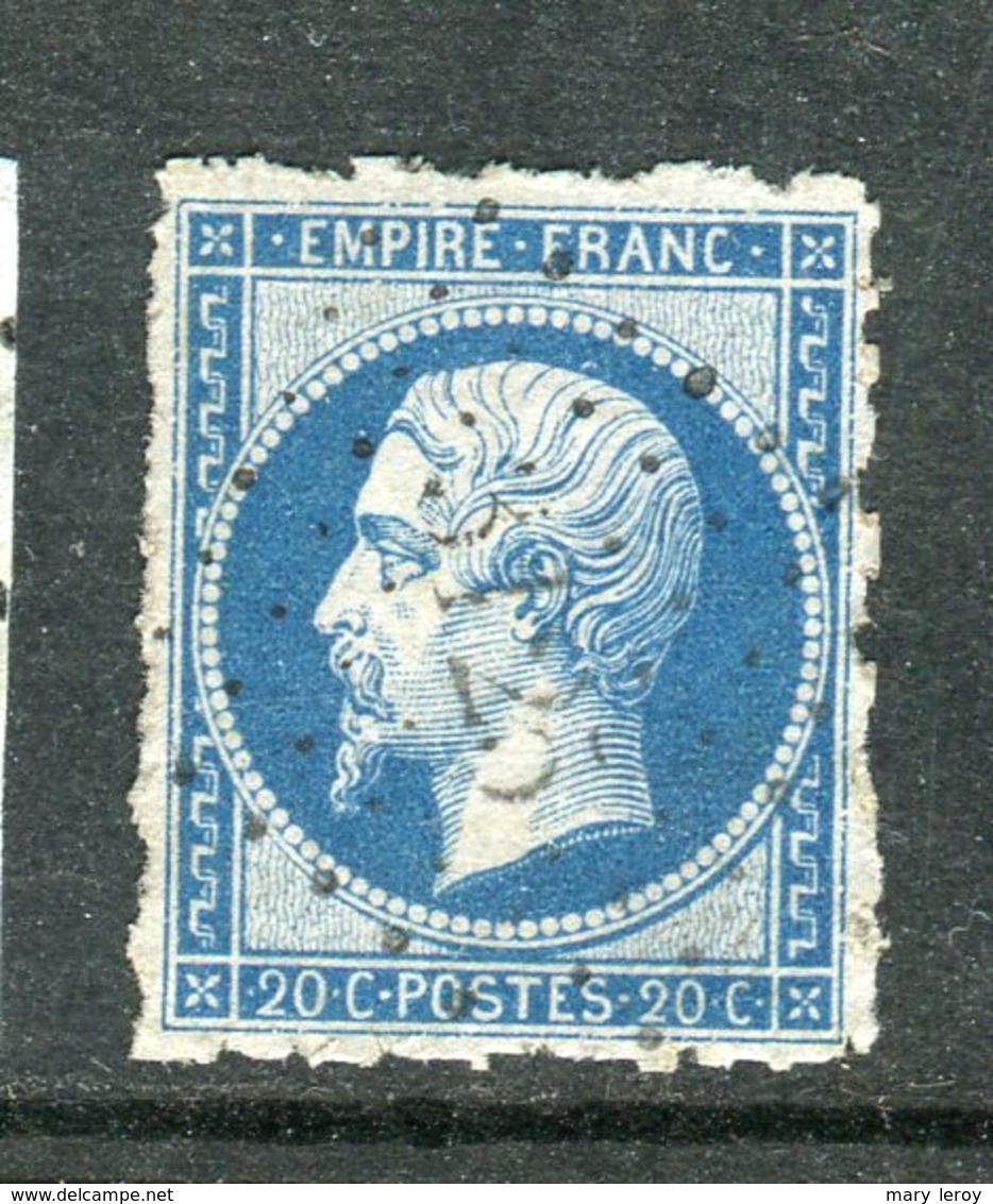 Superbe N° 14B Percé En Lignes - Cachet PC 3125 - 1853-1860 Napoléon III