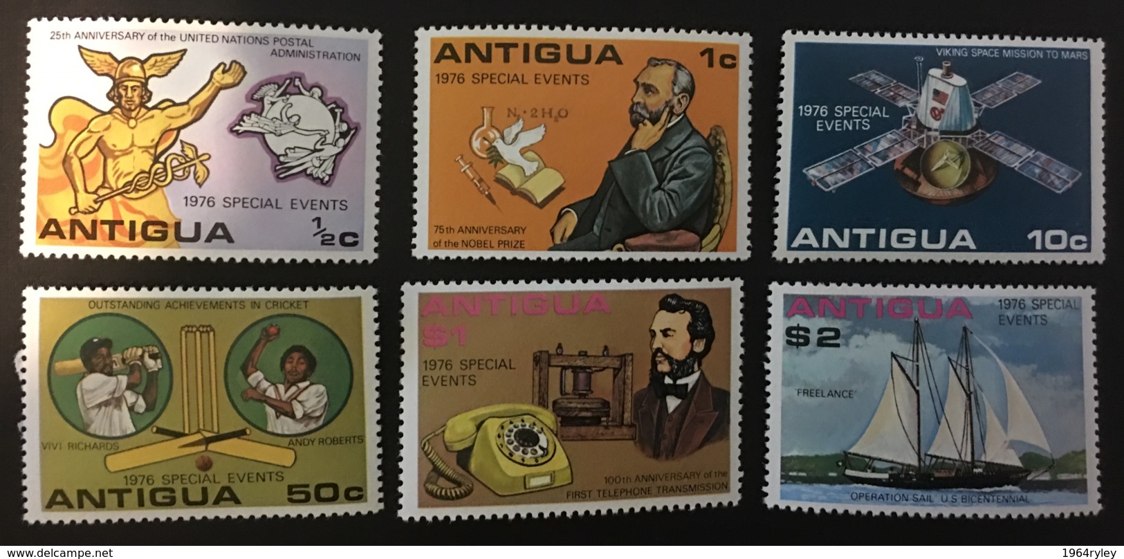 ANTIGUA - MH* - 1976 - # 453/458 - 1960-1981 Ministerial Government