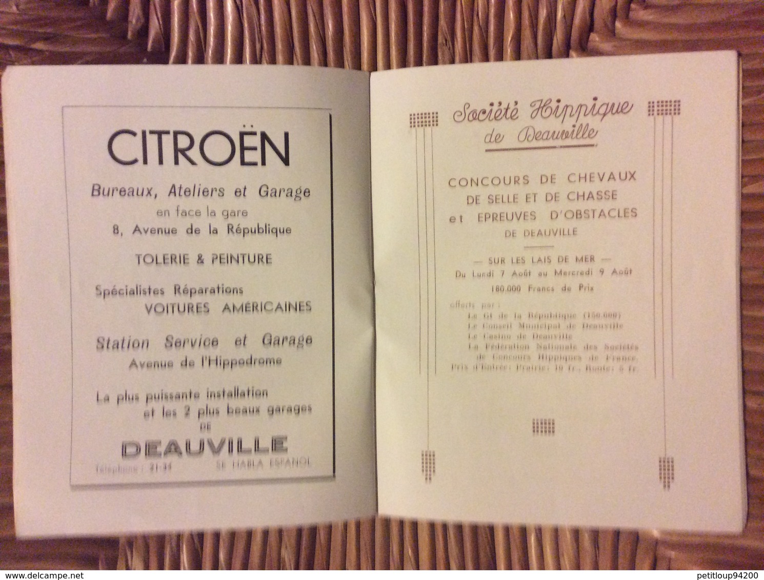 PROGRAMME LA SEMAINE À DEAUVILLE La Plage Fleurie   SAISON 1939