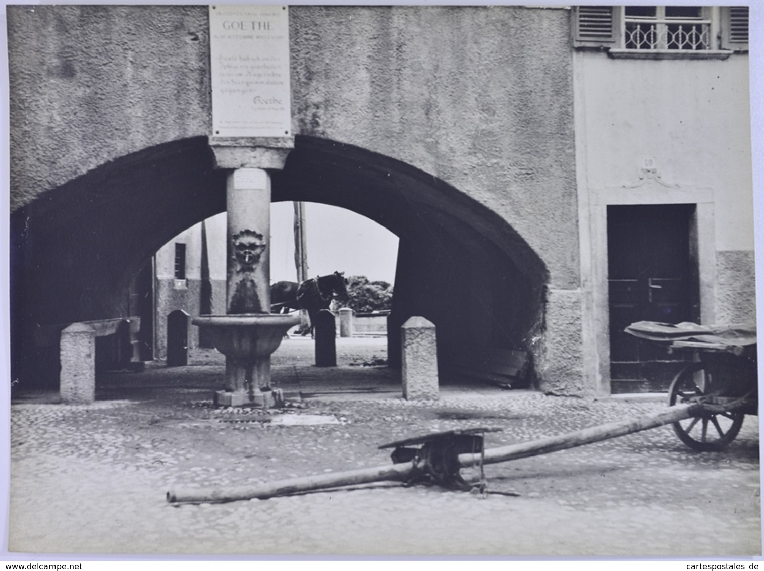 Foto Fotograf Unbekannt, Ansicht Torbole, Goethezeitportal Am Gardasee, Grossformat 38 X 28cm - Luoghi