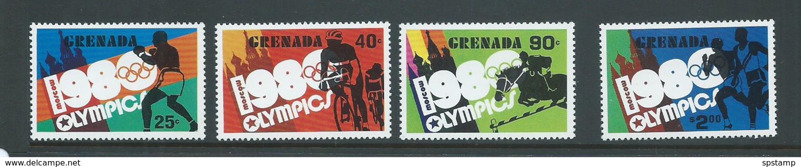 Grenada 1980 Moscow Olympic Games Set Of 4 MNH - Grenada (1974-...)