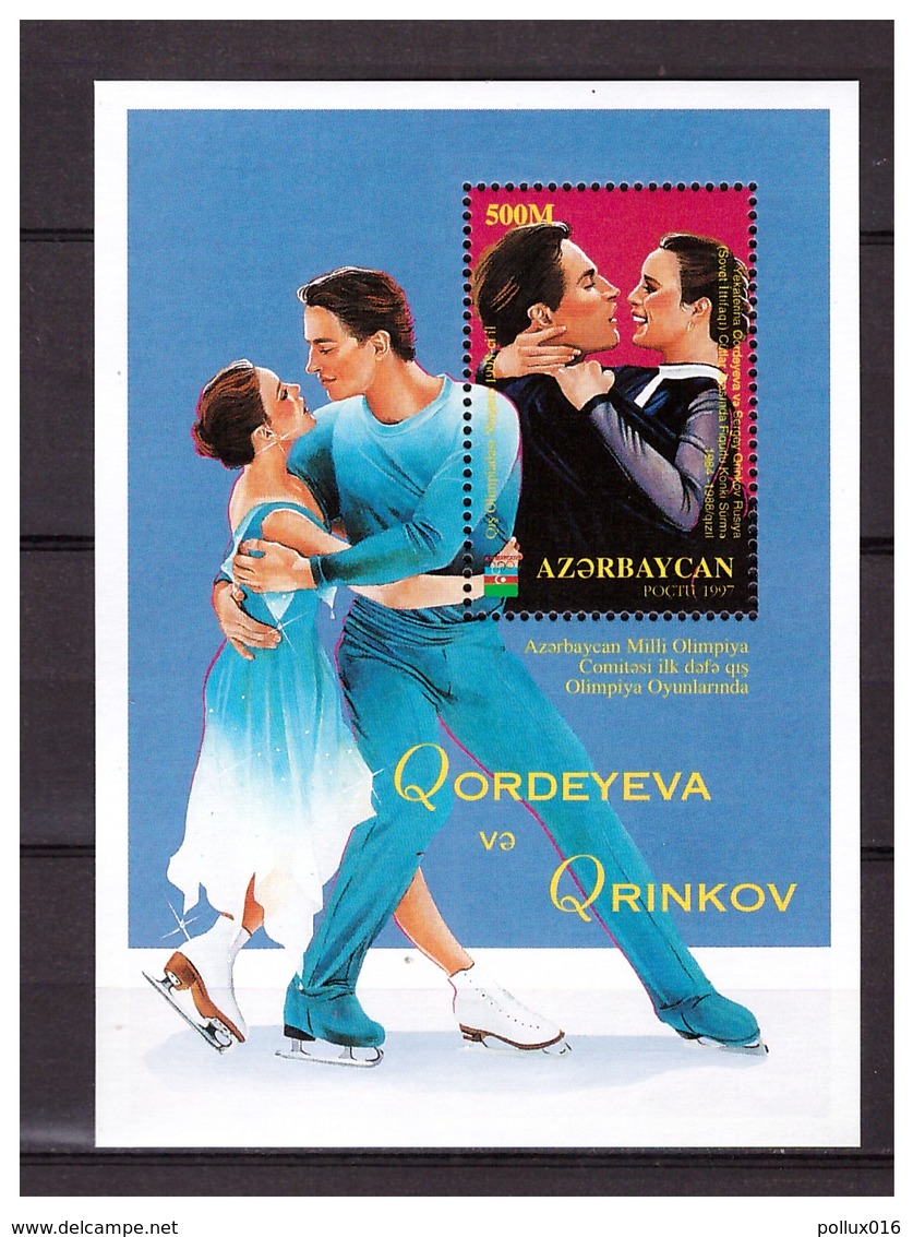 Azerbaijan 1998 Olympics Ice-dance S/S MNH - Winter 1998: Nagano