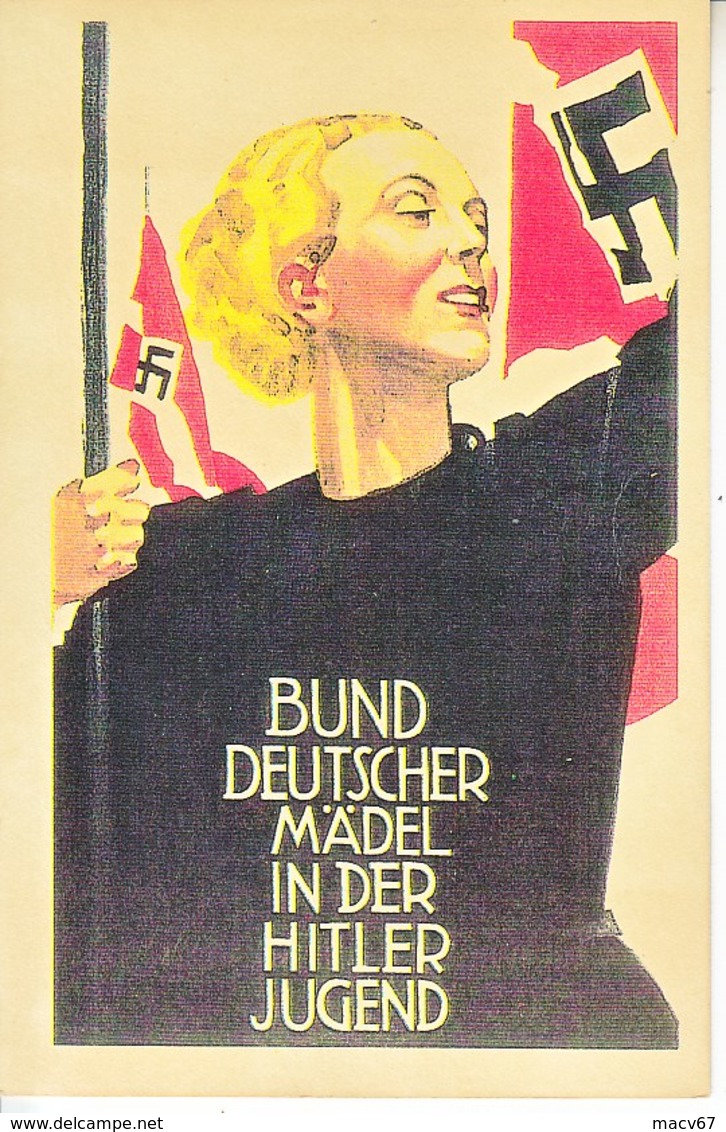 Propaganda Card  Reproduction   Maiden Of The Hitler Youth - Covers & Documents