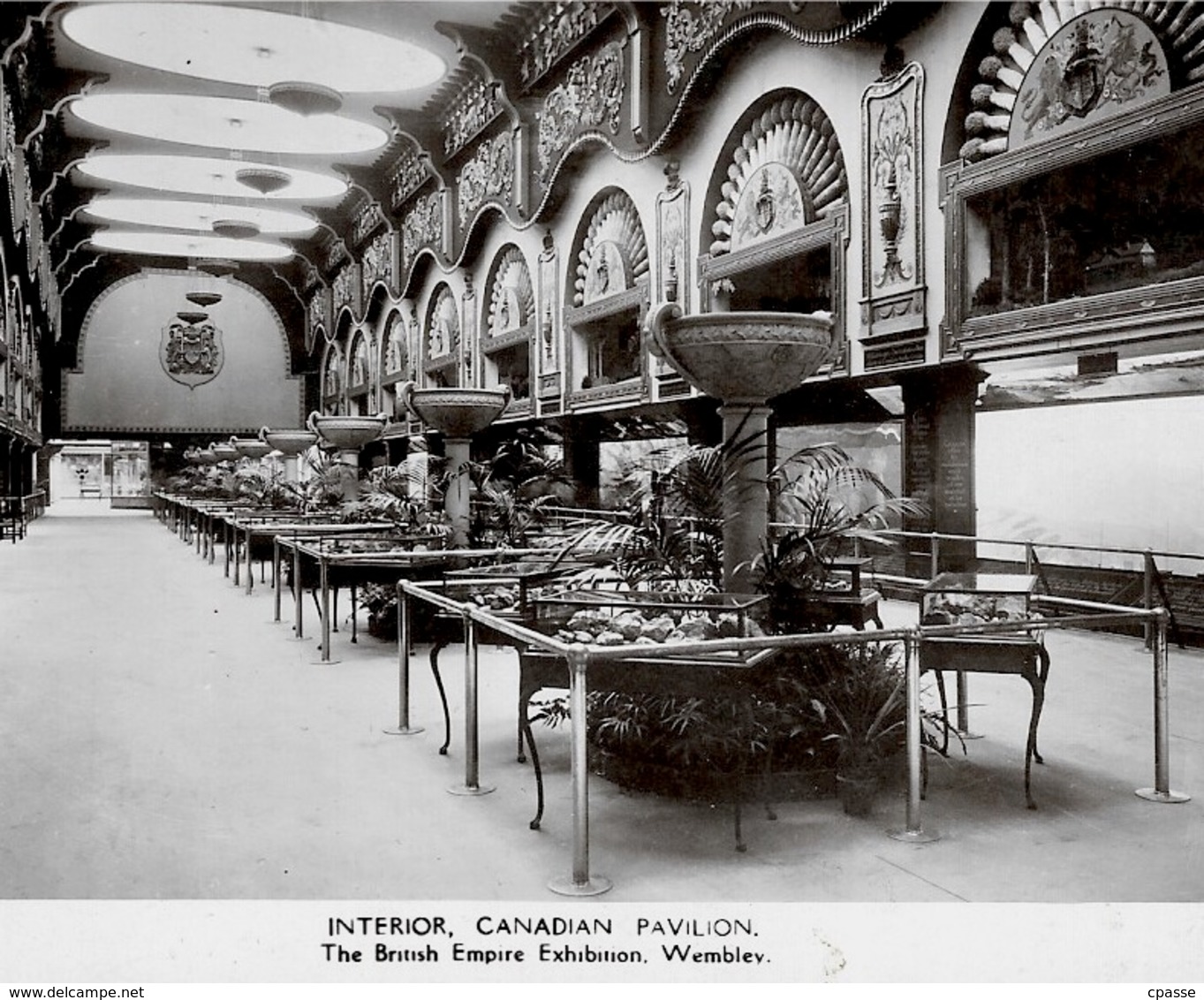 CPA Post Card "THE BRITISH EMPIRE EXHIBITION" WEMBLEY UK London ** INTERIOR CANADIAN PAVILION (Canada) - Expositions